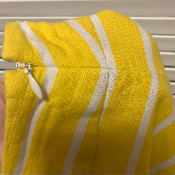 Banana Republic yellow and white skirt Size 2 - Picture 7 of 7